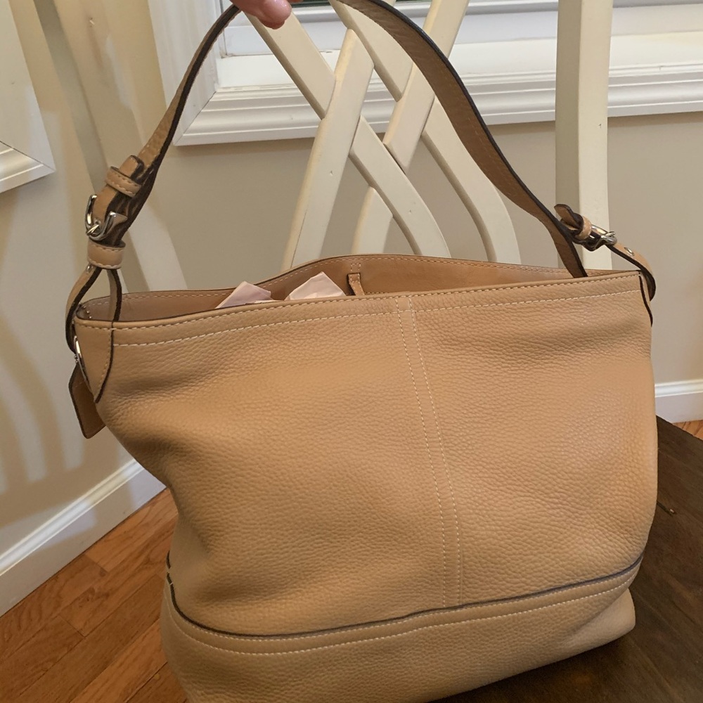 COACH tan purse